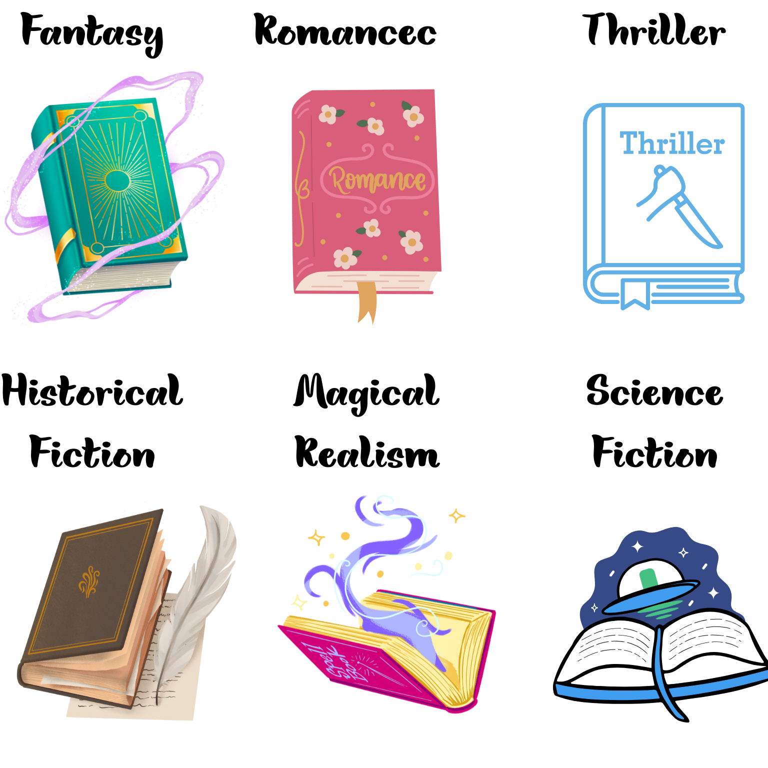 Book Genere edit for website